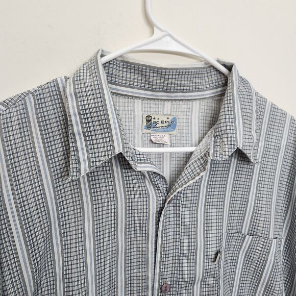 BC Ethic Lounge Short Sleeve Button Down Pocket Shirt Men's XL Made In USA* 1310 - Picture 3 of 8